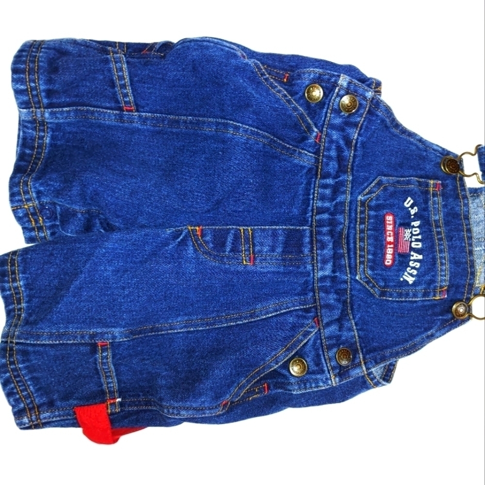 U. S. Polo Denim Overalls 18 mo